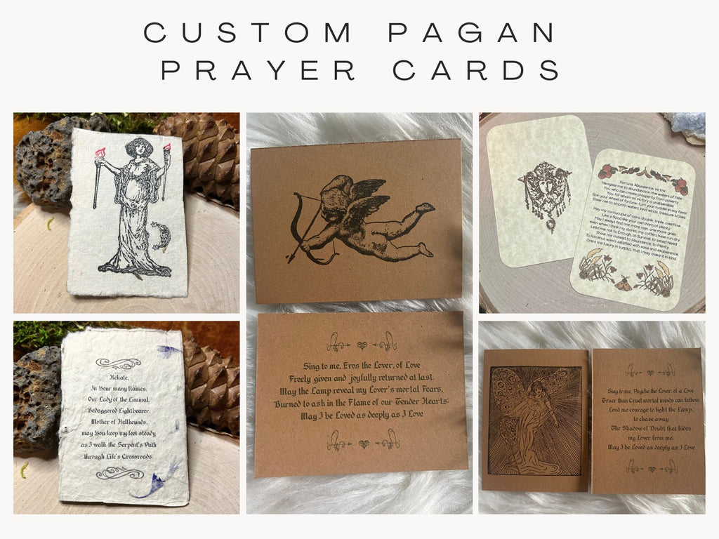 CUSTOM Pagan Prayer Cards