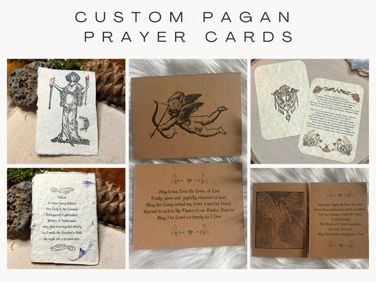 CUSTOM Pagan Prayer Cards