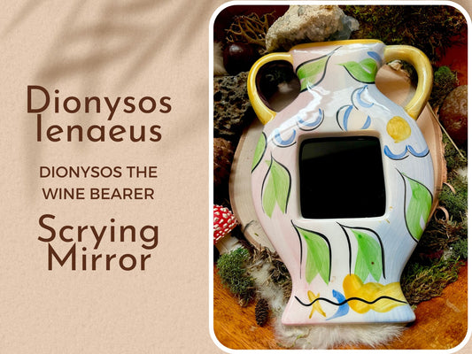 Dionysos Amphora Scrying Mirror