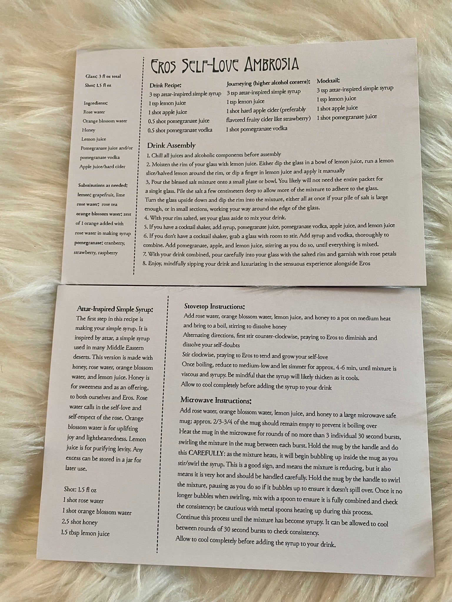 Eros Self-Love Potion Kit - Antique Crystal Chalice Cocktail/Mocktail Spell Kit