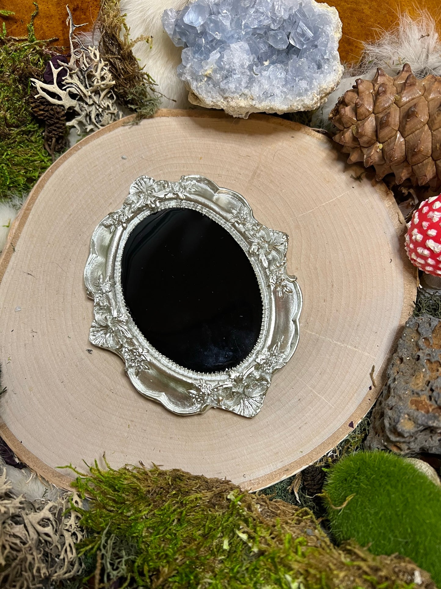 Lunar Handheld Scrying Mirror