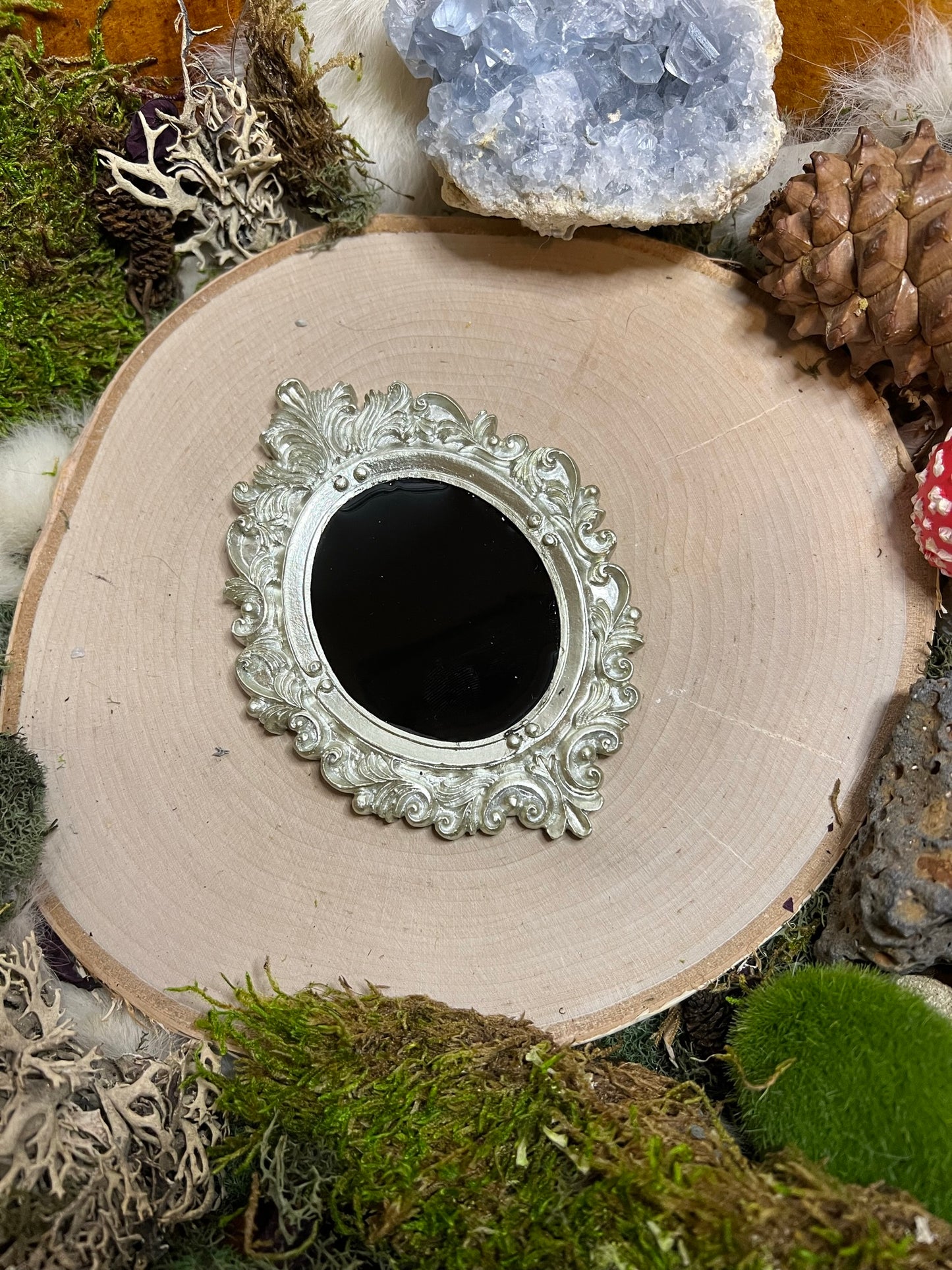 Lunar Handheld Scrying Mirror