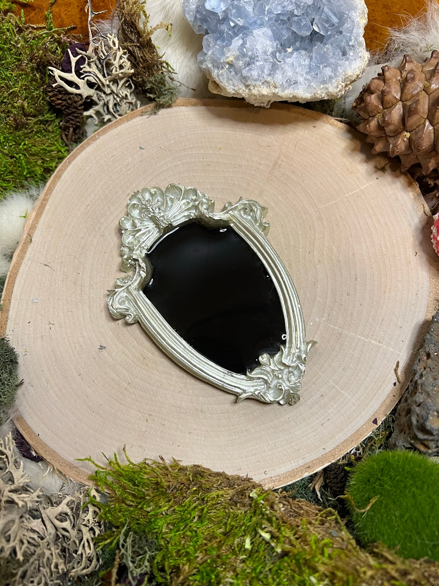 Lunar Handheld Scrying Mirror