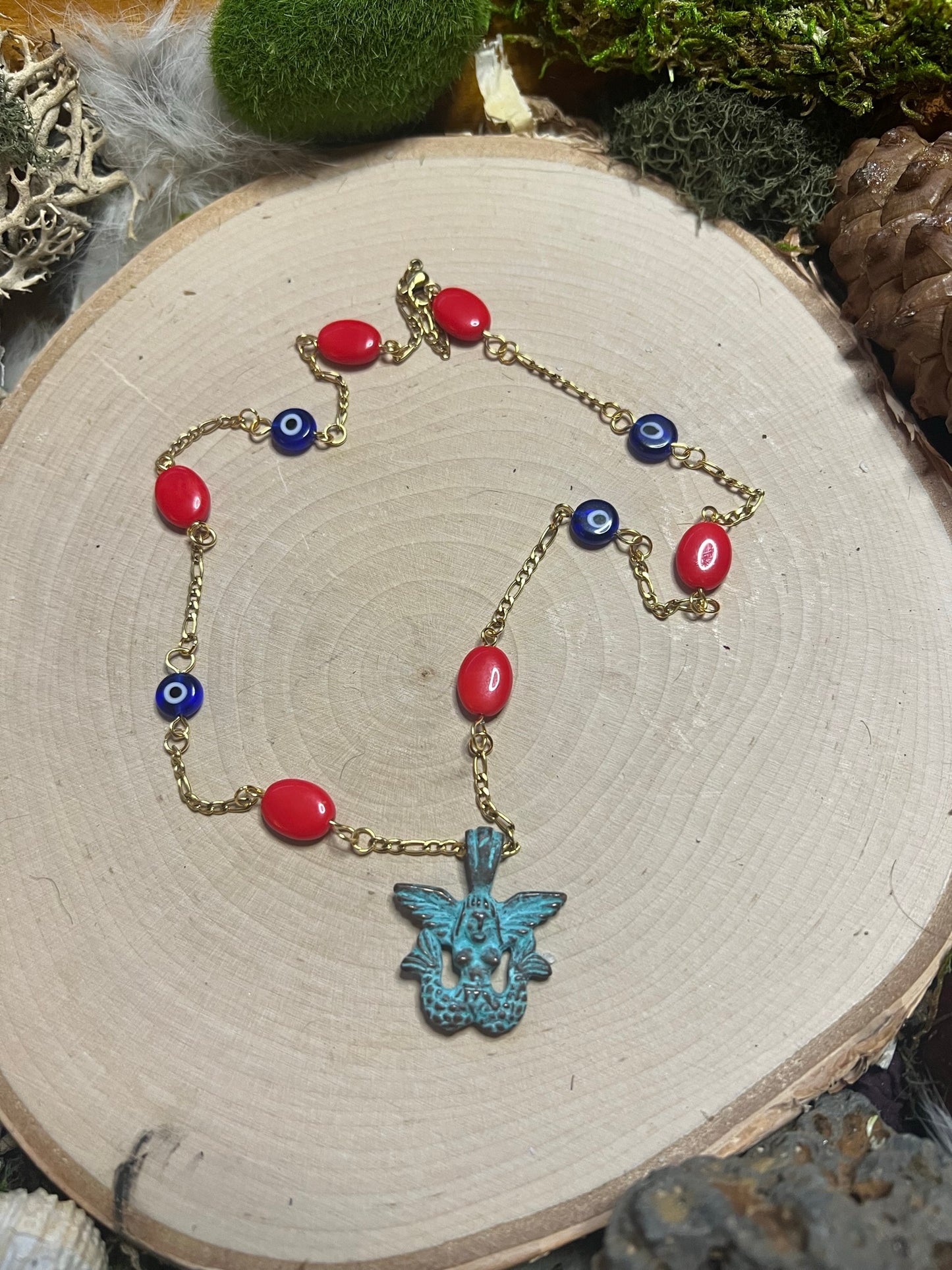 The Siren's Shelter - Evil Eye Necklace