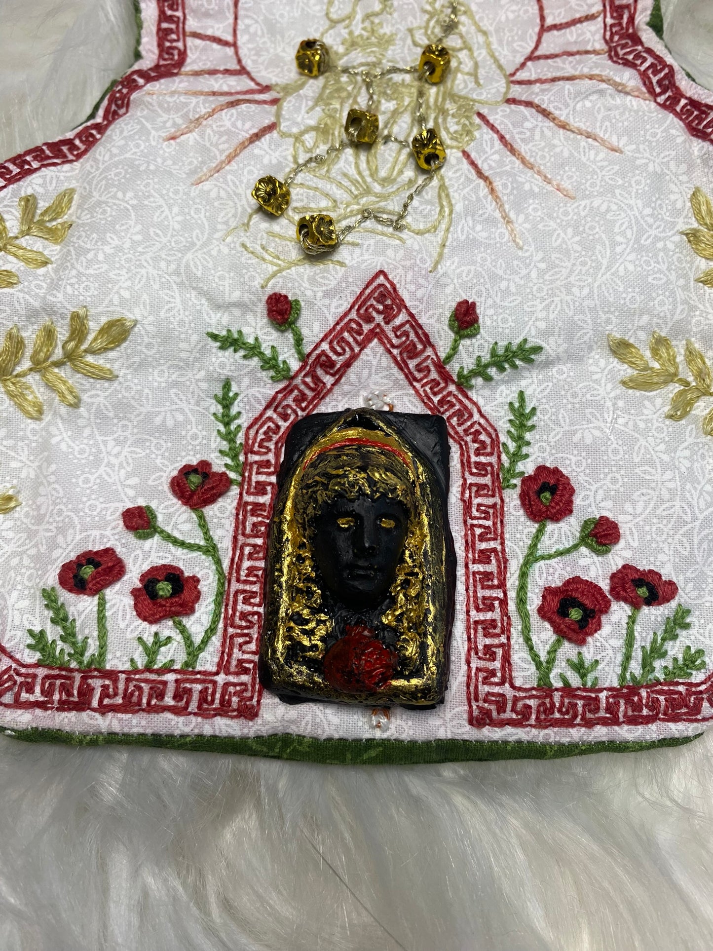 Persephone Embroidered Folding Altar