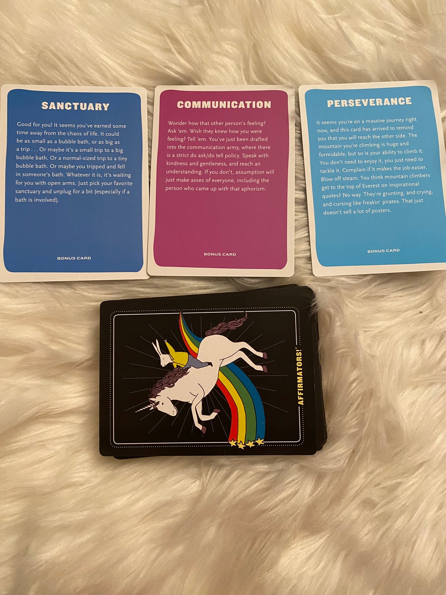 Affirmators! Decks; Affirmations Deck & Love and Relationships Affirmations Deck