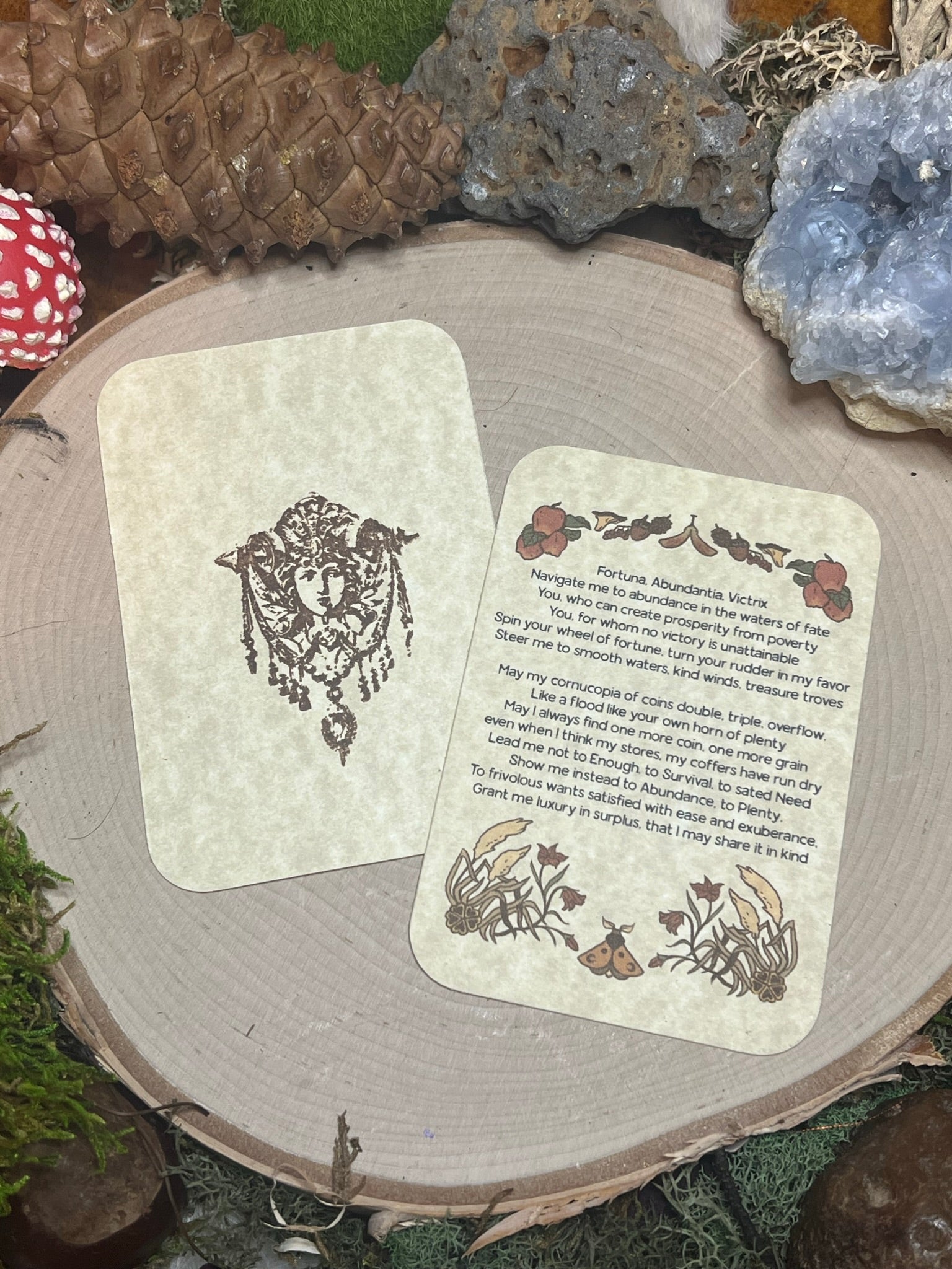 CUSTOM Pagan Prayer Cards