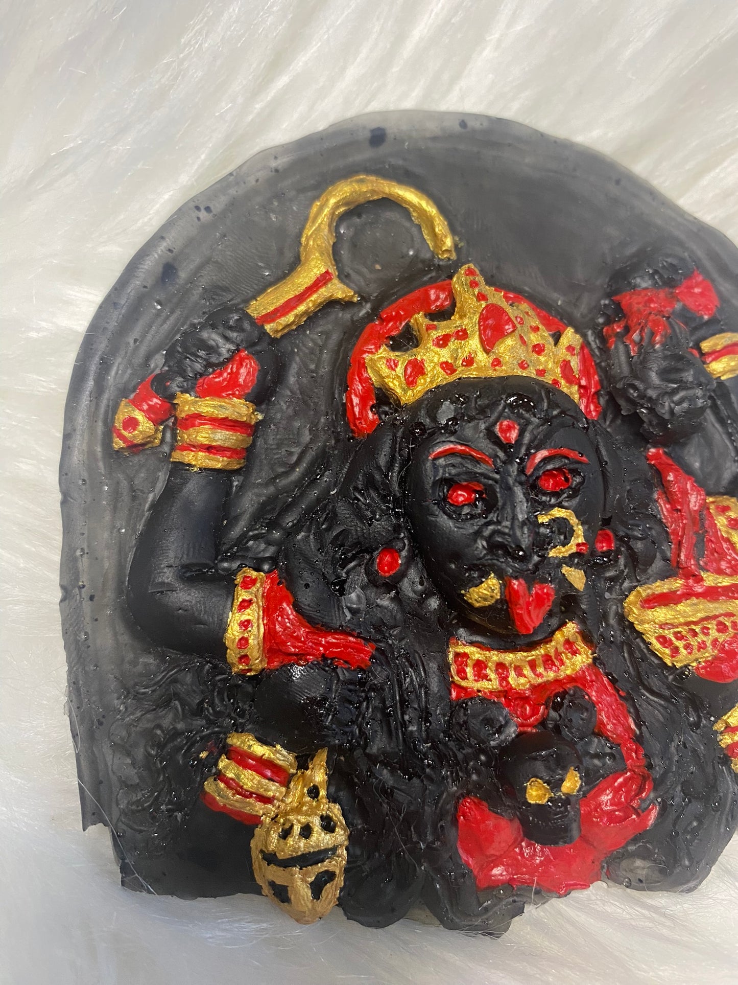 Kali Hanging Statue Hand Carved and Hand Painted