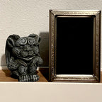 Pewter Pansy - Queer Ancestor Scrying Mirror