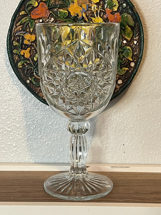 Vintage Glass Witch Chalice