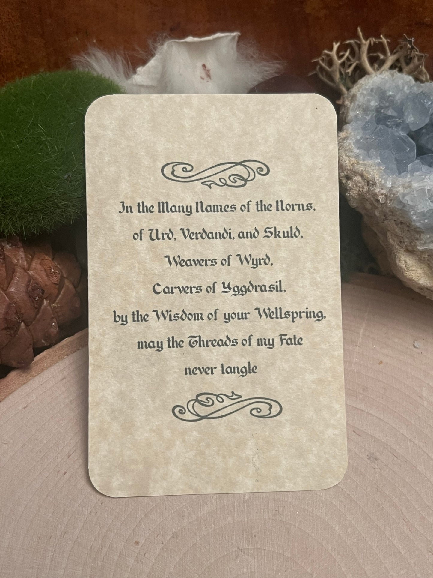 The Norns Prayer Card