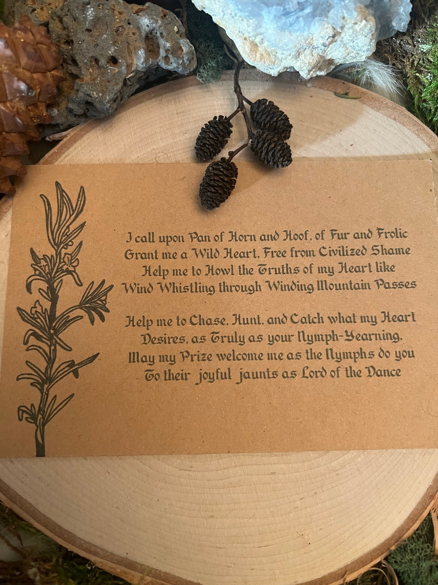 Pan Prayer Card/Altar Card