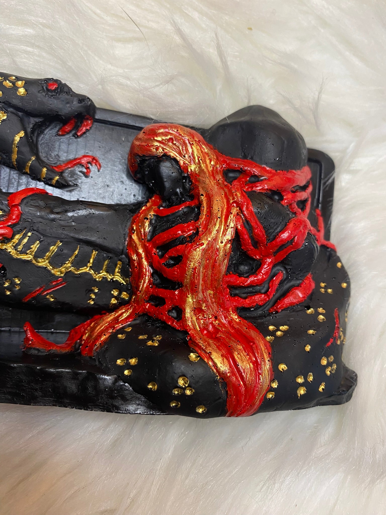 Loki Bound Statue Hand Carved and Hand Painted