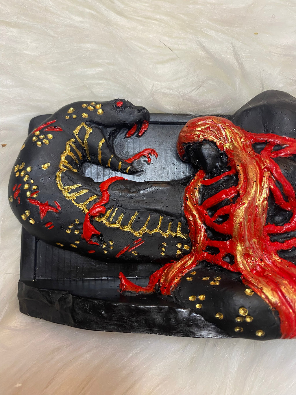 Loki Bound Statue Hand Carved and Hand Painted