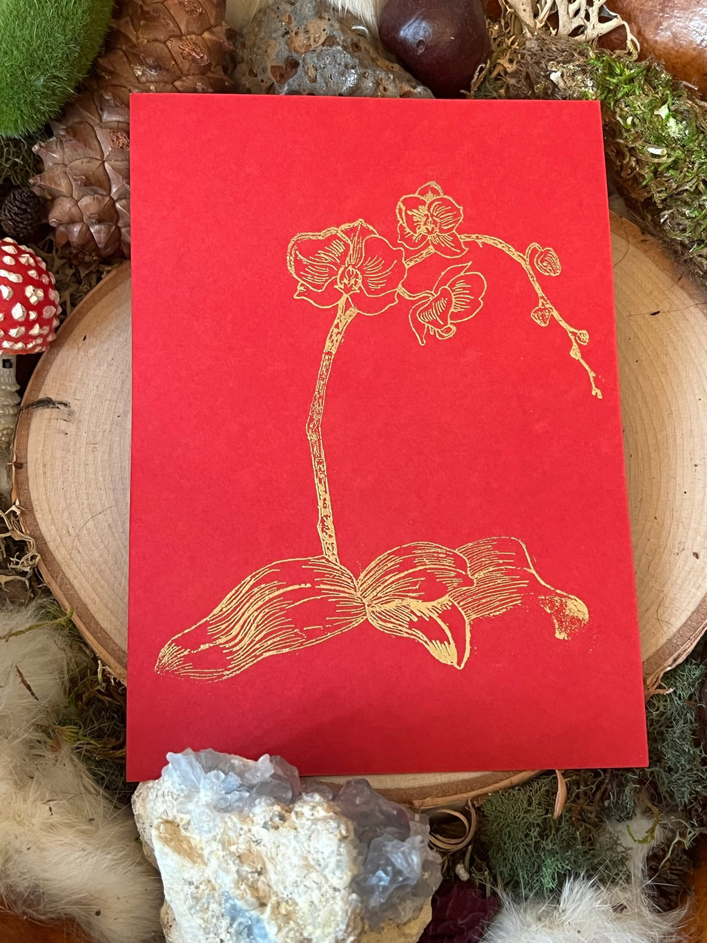 Last Laugh Prayer Cards - Dionysos Lysios and the Orchid