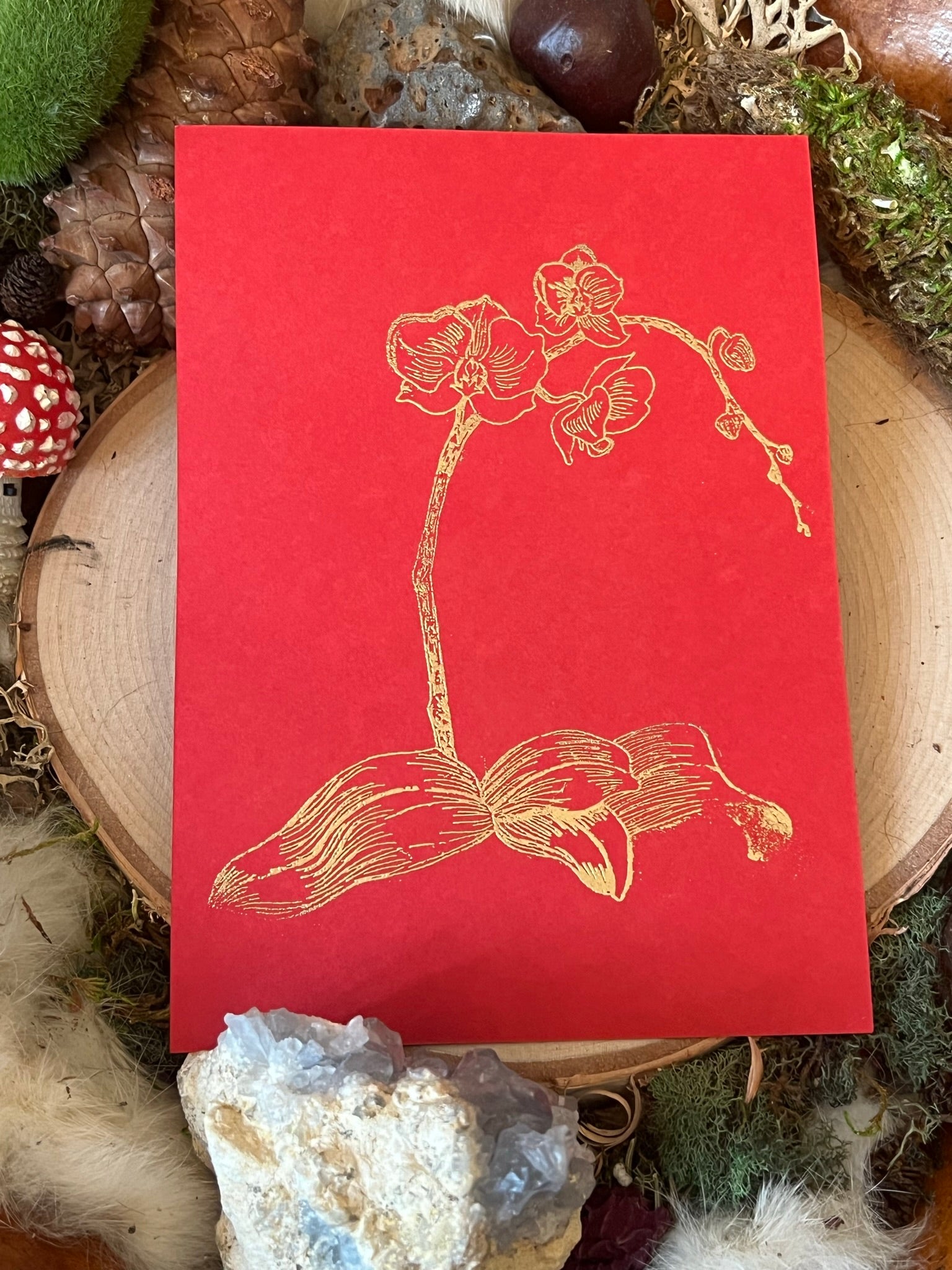 Last Laugh Prayer Cards - Dionysos Lysios and the Orchid