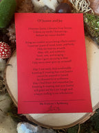 Last Laugh Prayer Cards - Dionysos Lysios and the Orchid