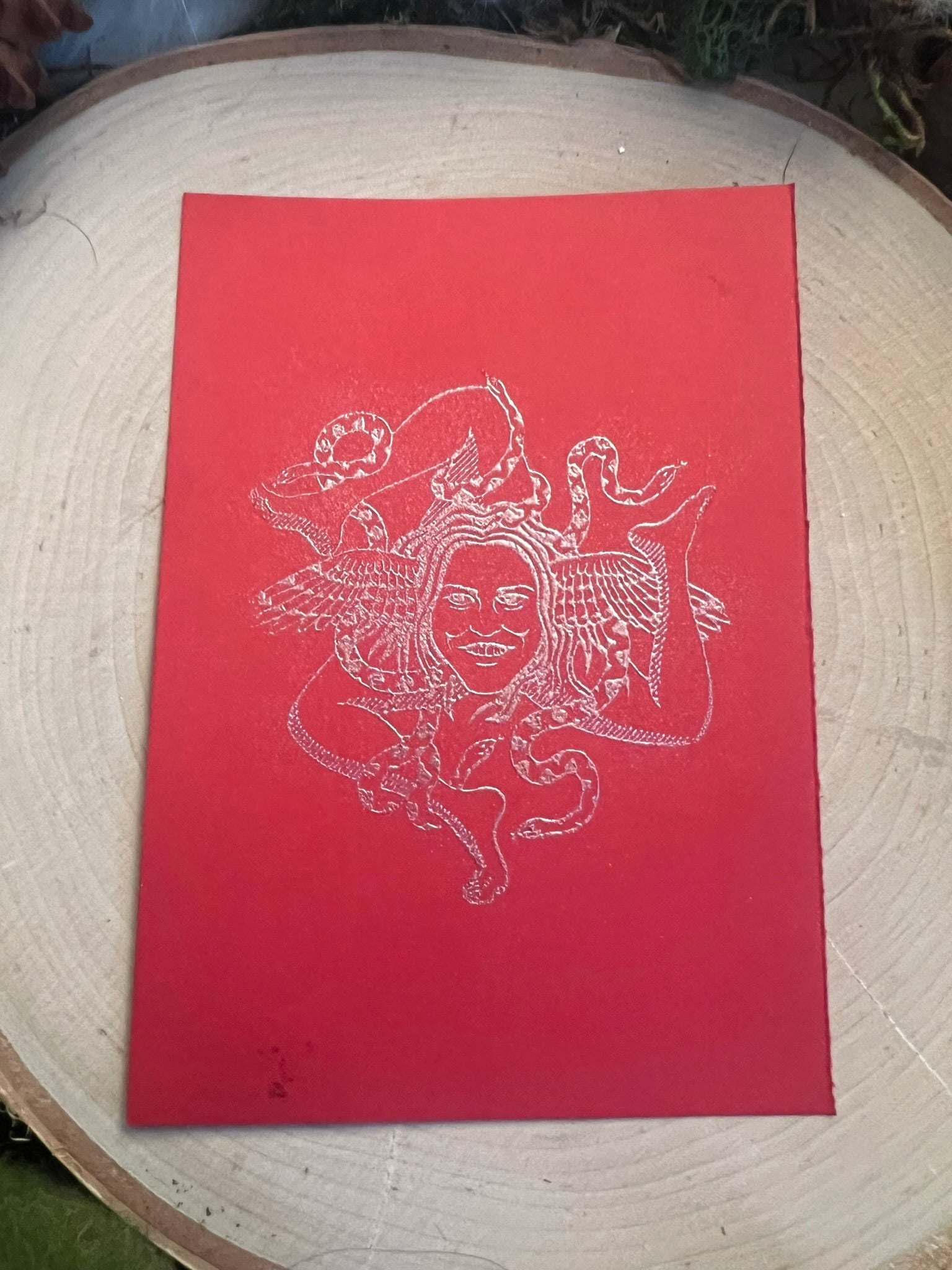 Medusa Evil Eye Removal Prayer Card