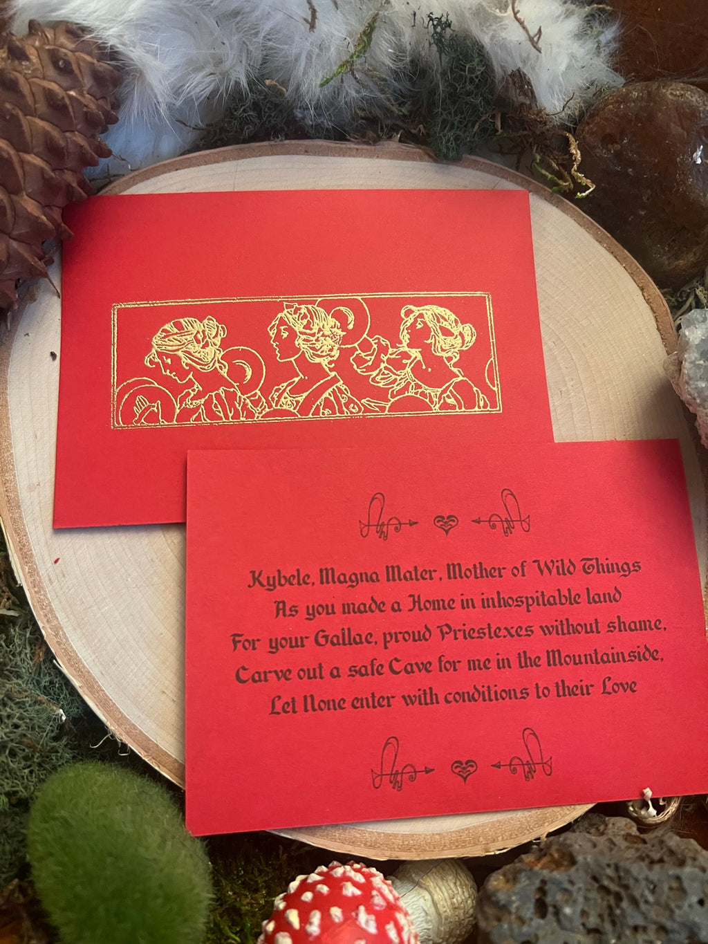 Kybele & Gallae Prayer/Altar Card
