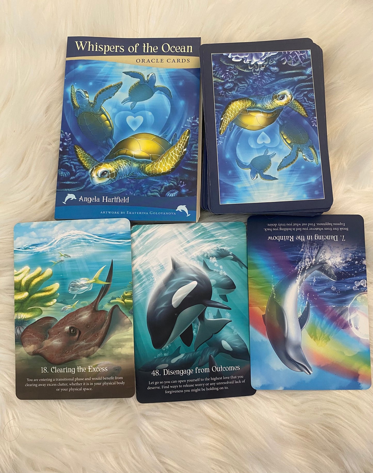 Whispers of the Ocean Oracle Deck by Angela Hartfield and Ekaterina Golovanova