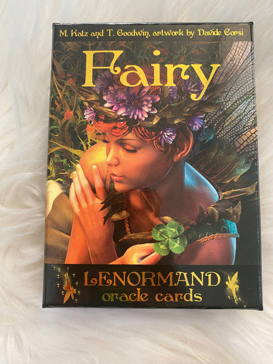 Fairy Lenormand Oracle Cards by M. Katz, T. Goodwin, and Davide Corsi