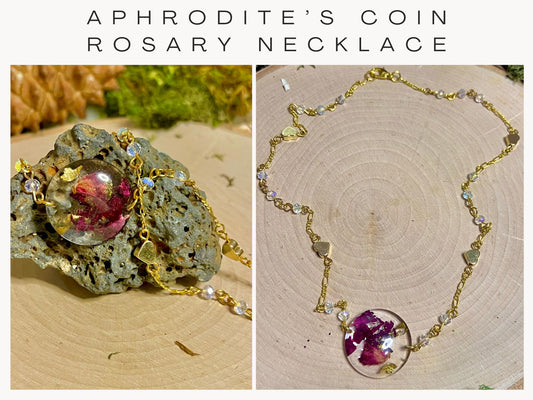 Aphrodite's Coin Rosary Necklace
