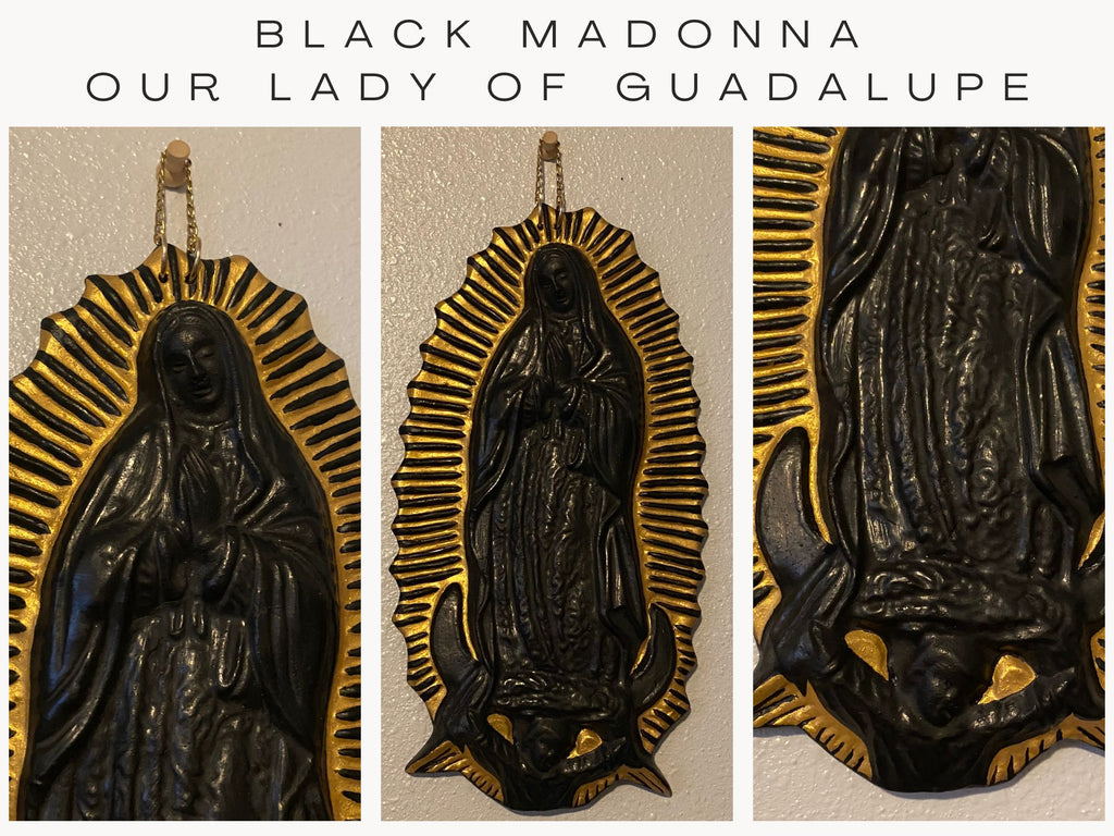 Madonna Altar Decor & Candle