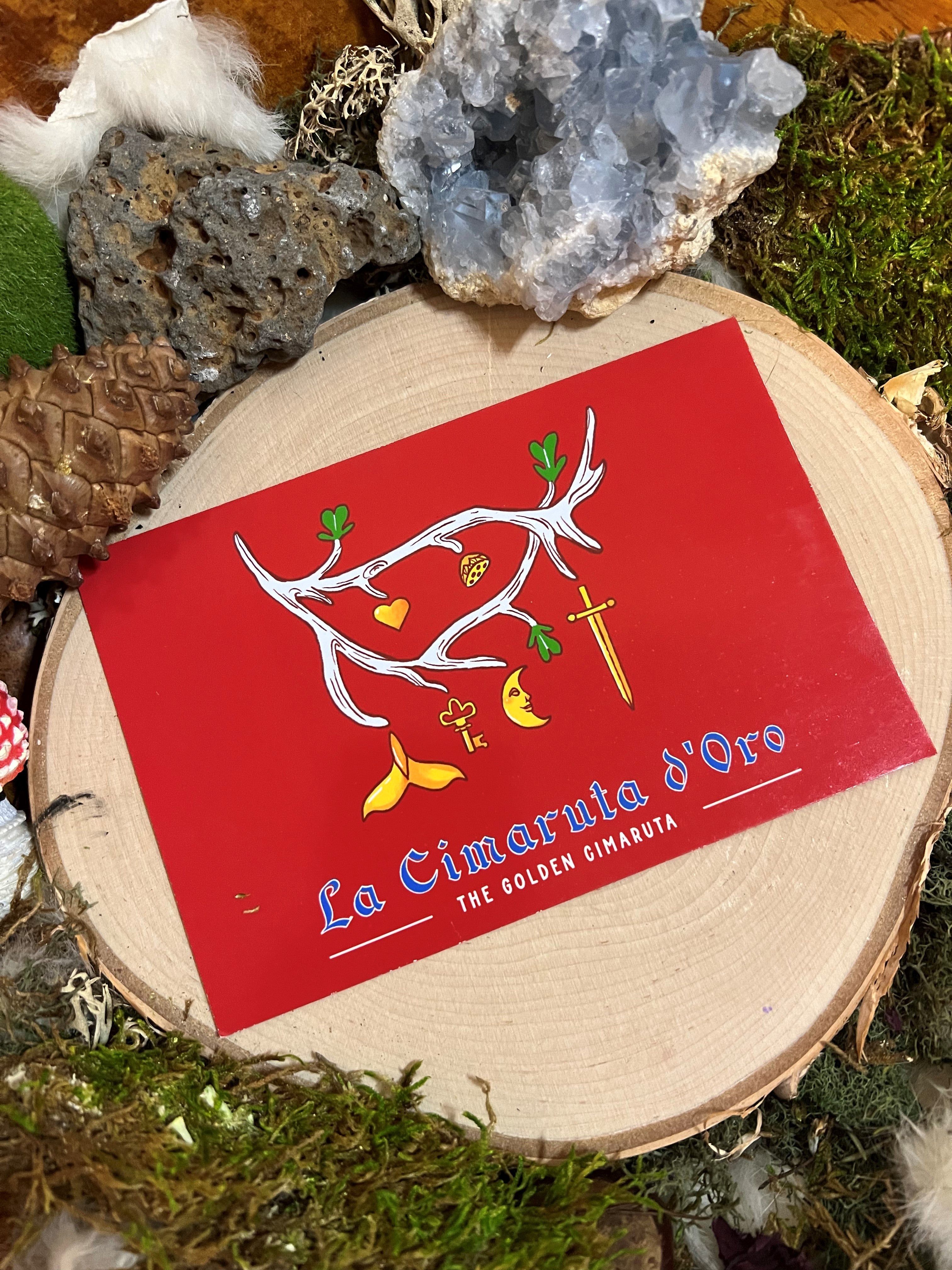 Golden Cimaruta Altar Card/Reference Guide