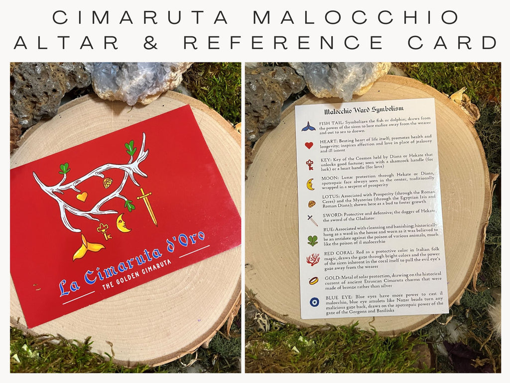 Golden Cimaruta Altar Card/Reference Guide