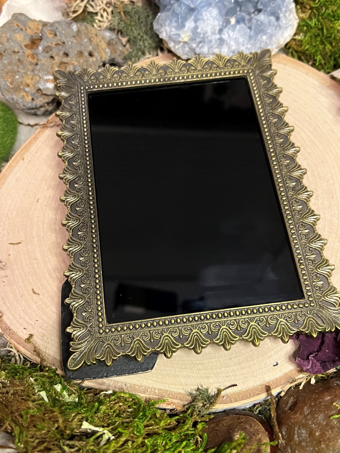 Gilt Graveyard Scrying Mirror