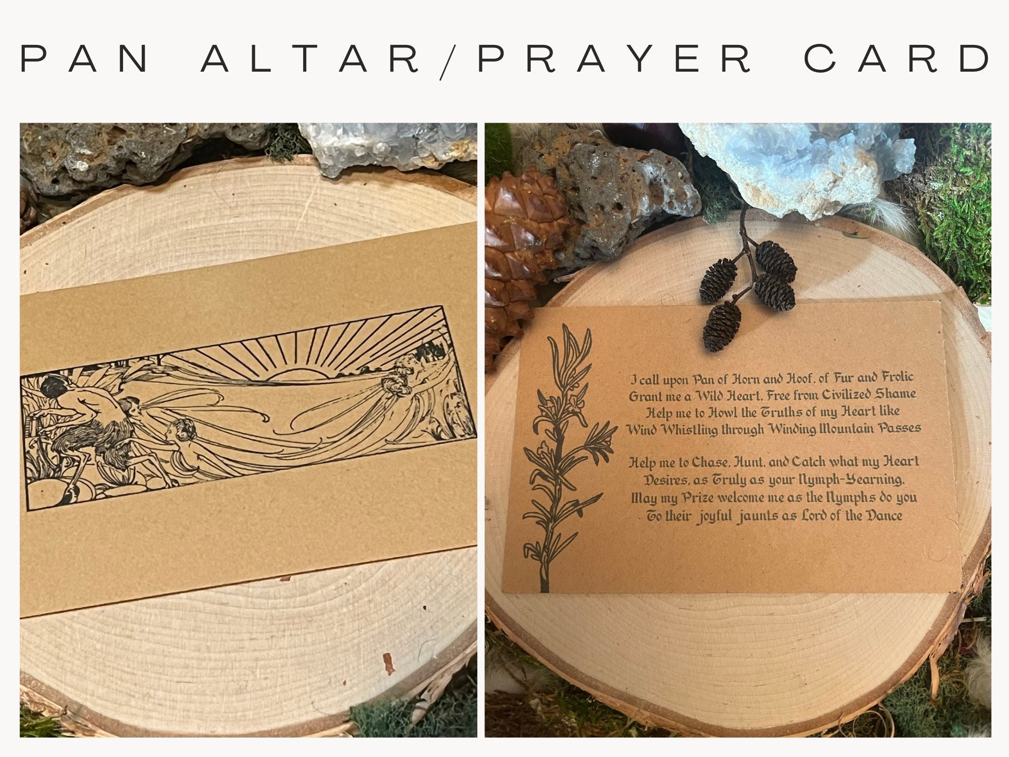 Pan Prayer Card/Altar Card