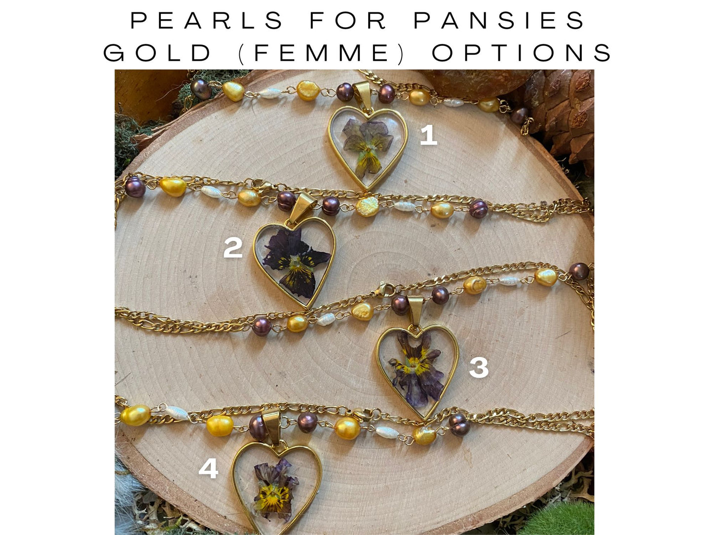 Pearls for Pansies - LGBTQ+ Pride Amulet Necklaces