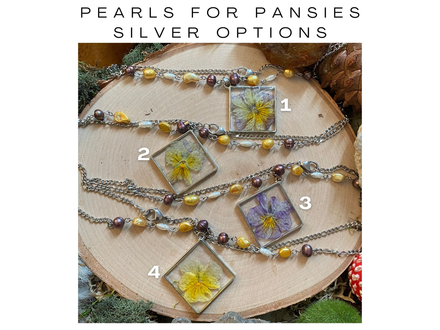 Pearls for Pansies - LGBTQ+ Pride Amulet Necklaces