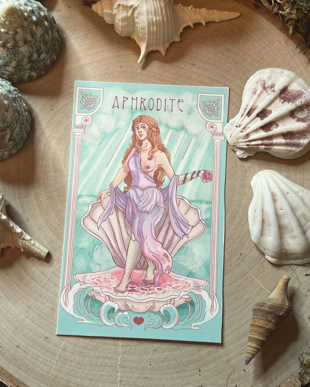 Aphrodite Prayer Card