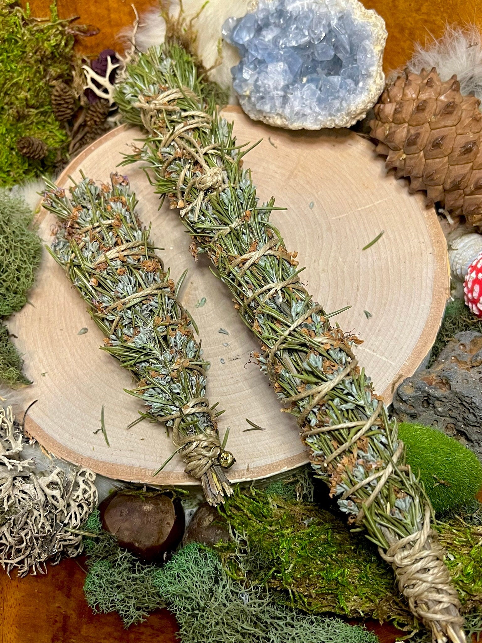 Beltane Rosemary Cleansing Wand