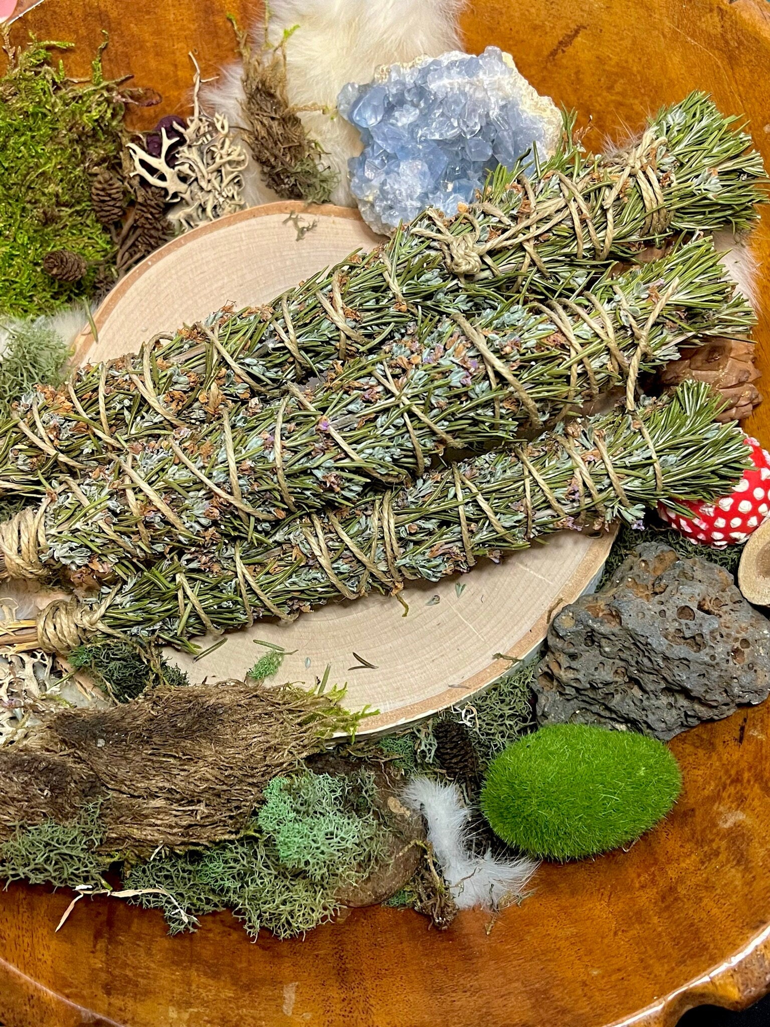 Beltane Rosemary Cleansing Wand