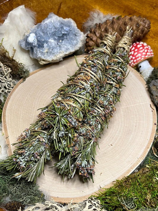 Beltane Rosemary Cleansing Wand